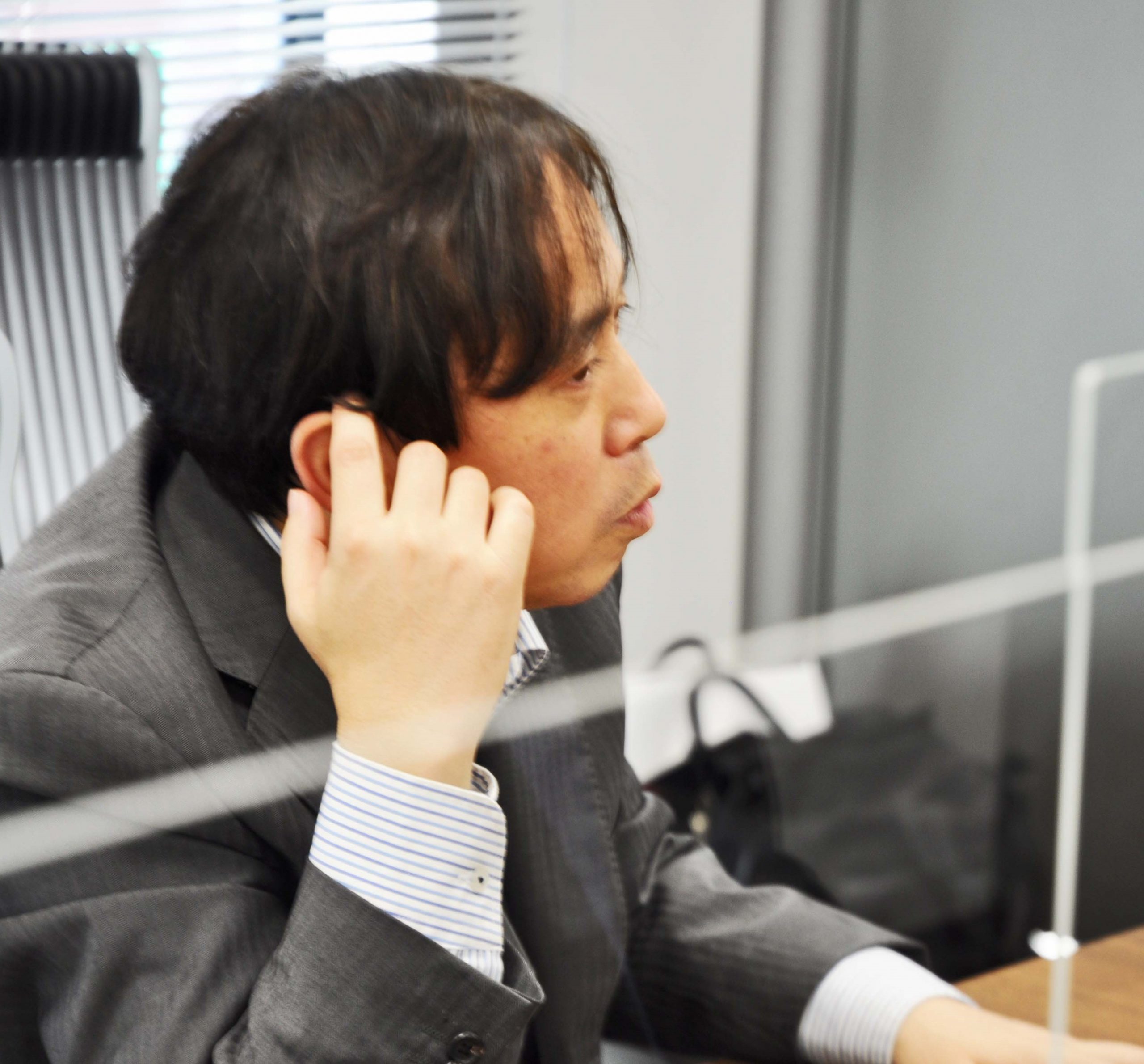 河口 日本プライベートエクイティ代表取締役社長法田真一様インタビューシーン